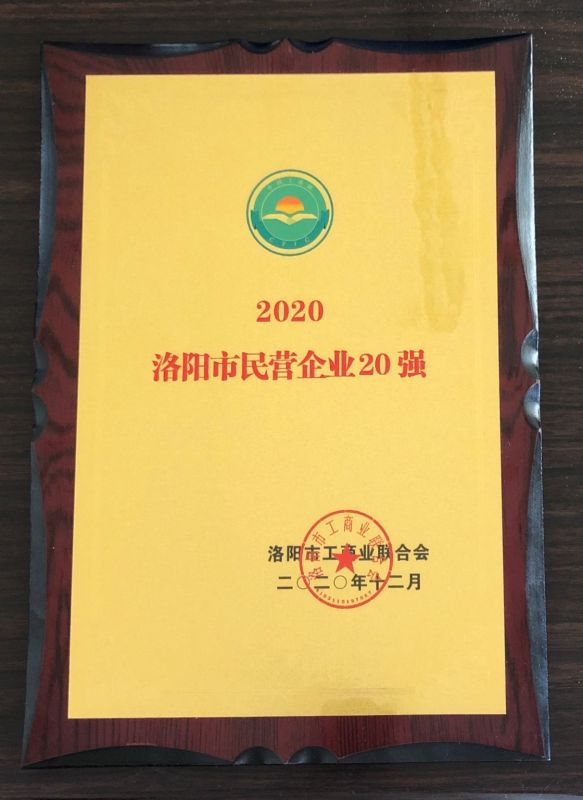 洛陽市民營企業(yè)20強